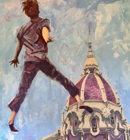 Júbilo frente al Palacio Aguirre 