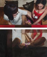 Sobre la mesa / Bajo la mesa (díptico)