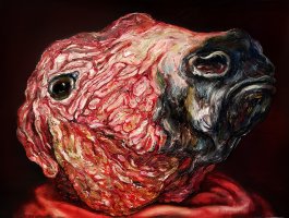 Cabeza de vaca deshollada