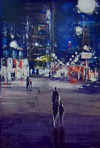 Noche en la Gran Vía murciana