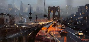 Tráfico en el puente de Brooklyn