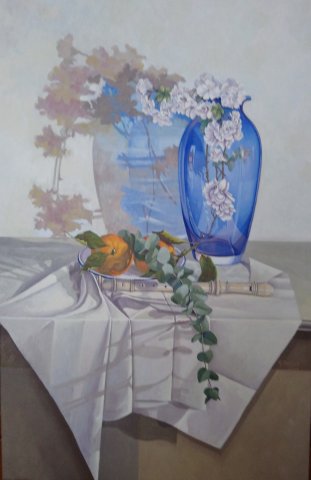 La sombra del jarrón azul