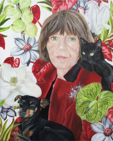 Autorretrato con animales