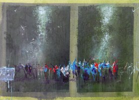 Pintores en la niebla