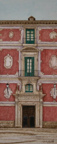 Puerta librería diocesana (Palacio Episcopal)