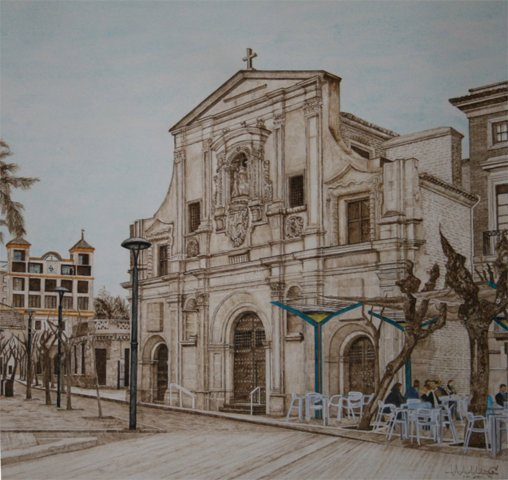 Puerta de Santo Domingo desde la plaza Romea