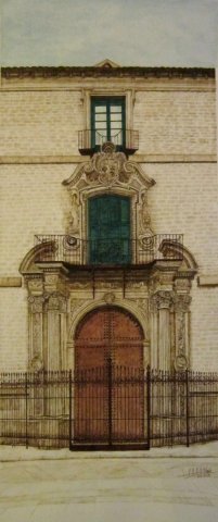 Puerta trasera del obispado a la glorieta