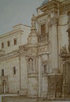 Lateral de la catedral de Murcia