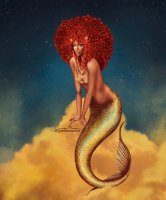 Afro mermaid 