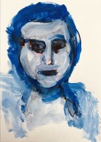 Retrato en azul