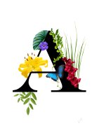 Letras florales A