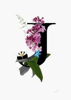 Letras florales J