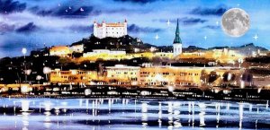 Noche estrellada de verano 