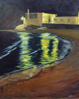 REflejos de nochevieja en la Isleta